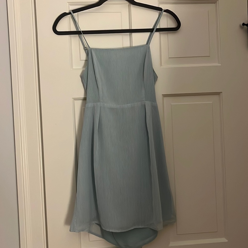 Skylar and Madison blue striped mini dress